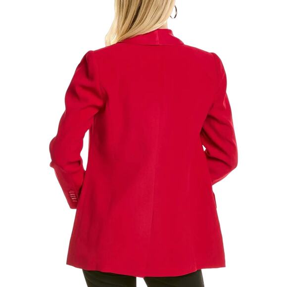 Emanuel Ungaro Red Blazer with Notched Lapels - Picture 2 of 13